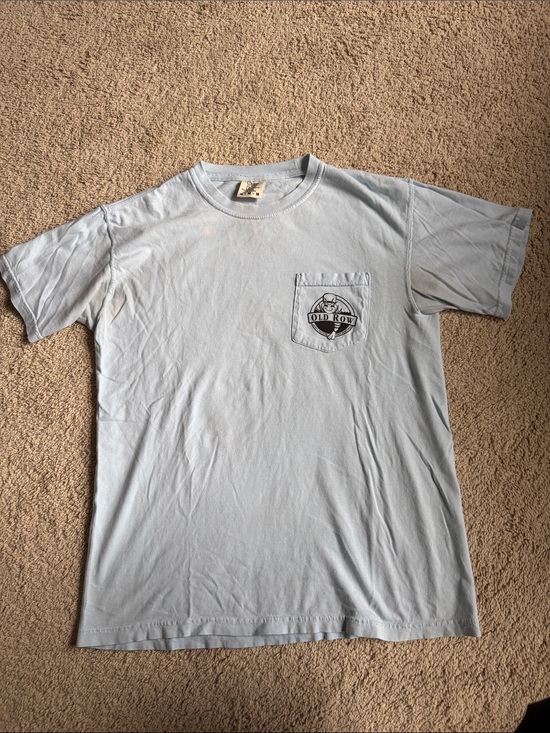 Old Row Other - Old Row Light Blue Short Sleeve Pocket Tee - Men's Crewneck